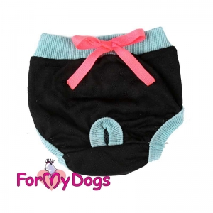 Трусики FMD "Pink bow" черные для собак